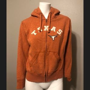 UT Longhorn zip-up hoodie in burnt orange \m/